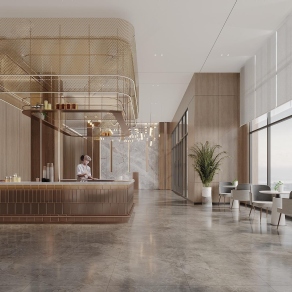 现代中餐厅3D模型下载